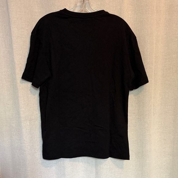 Zara Black Short Sleeve Tee with Multicolor Geometric Print - Picture 3 of 3